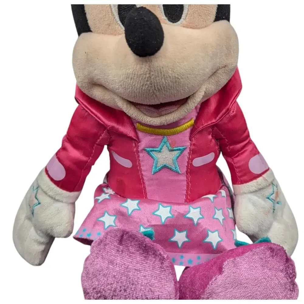 Minnie Mouse Pop‎ Star Singing Plush 10 inch Tested Working Disney Minnie Plush
